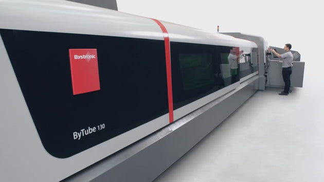 ByTube Bystar 130 showing fast cutting speed of manufactured parts