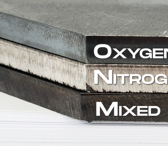 The use of Mixed Gases in Fiber Laser Cutting